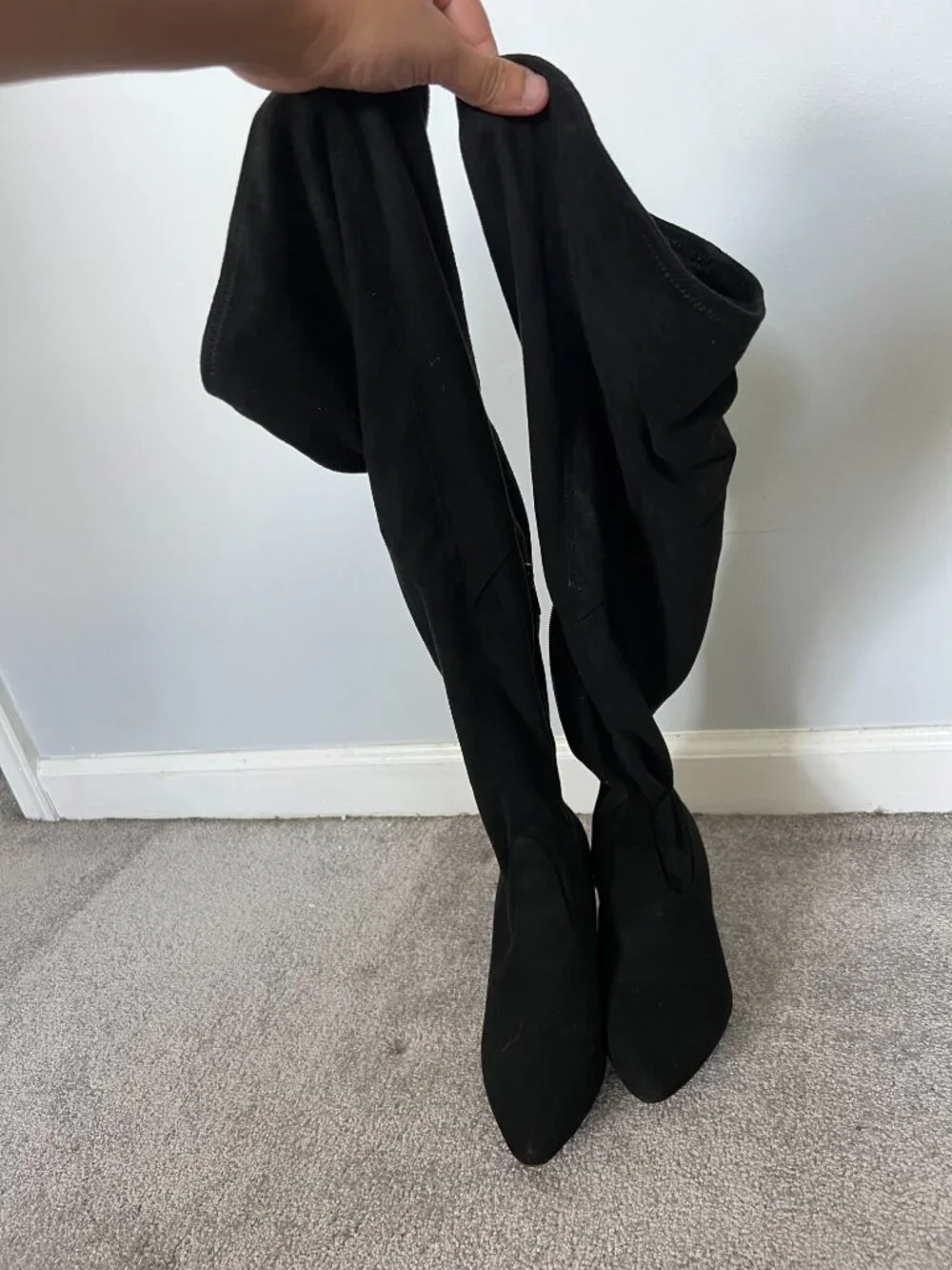IMPO Black Stretch Over-The-Knee Boots 7M